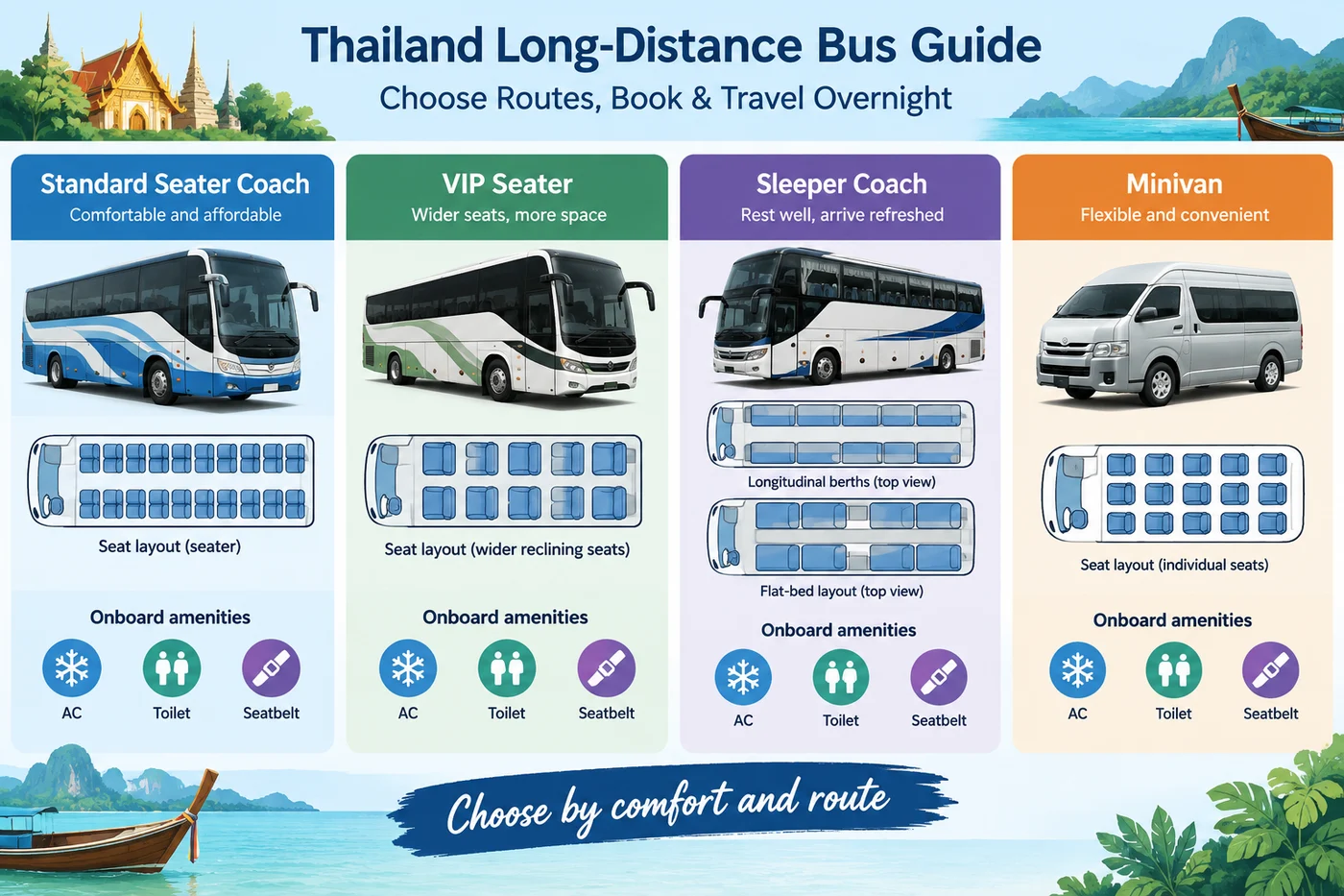 Thailand bus travel