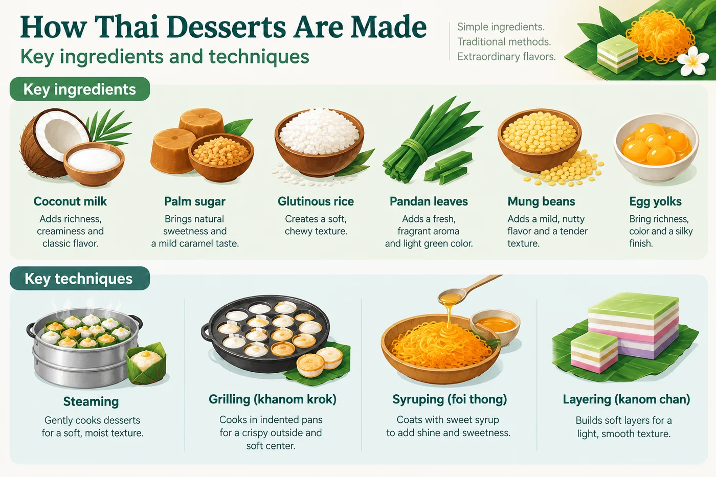 Thai desserts