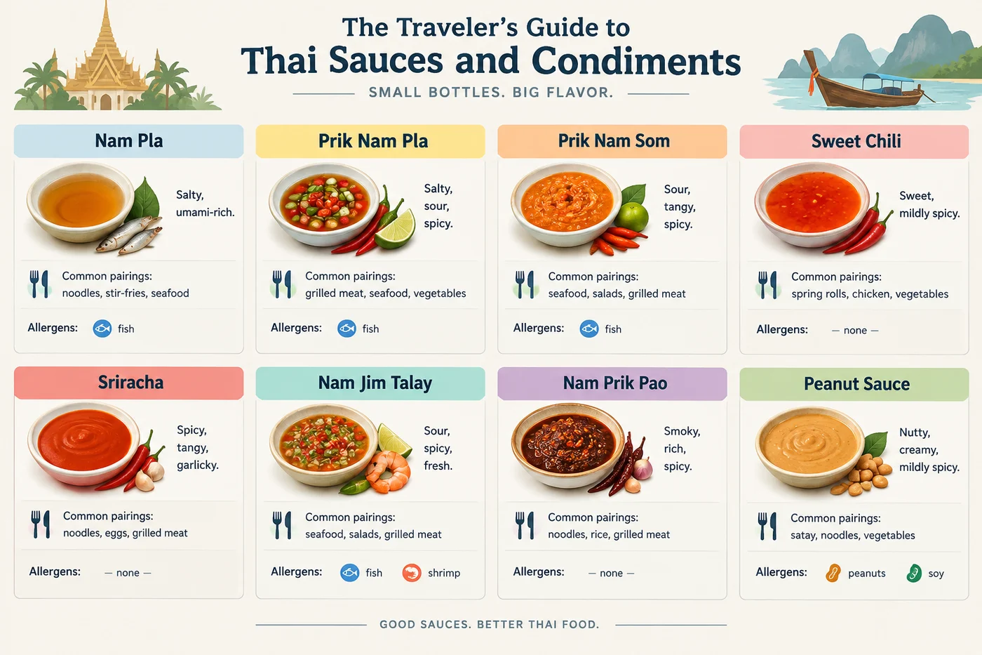Thai sauces and condiments