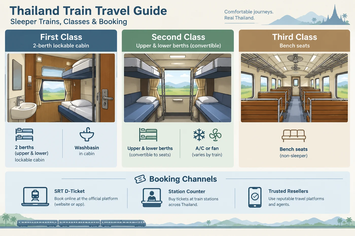 Thailand train travel
