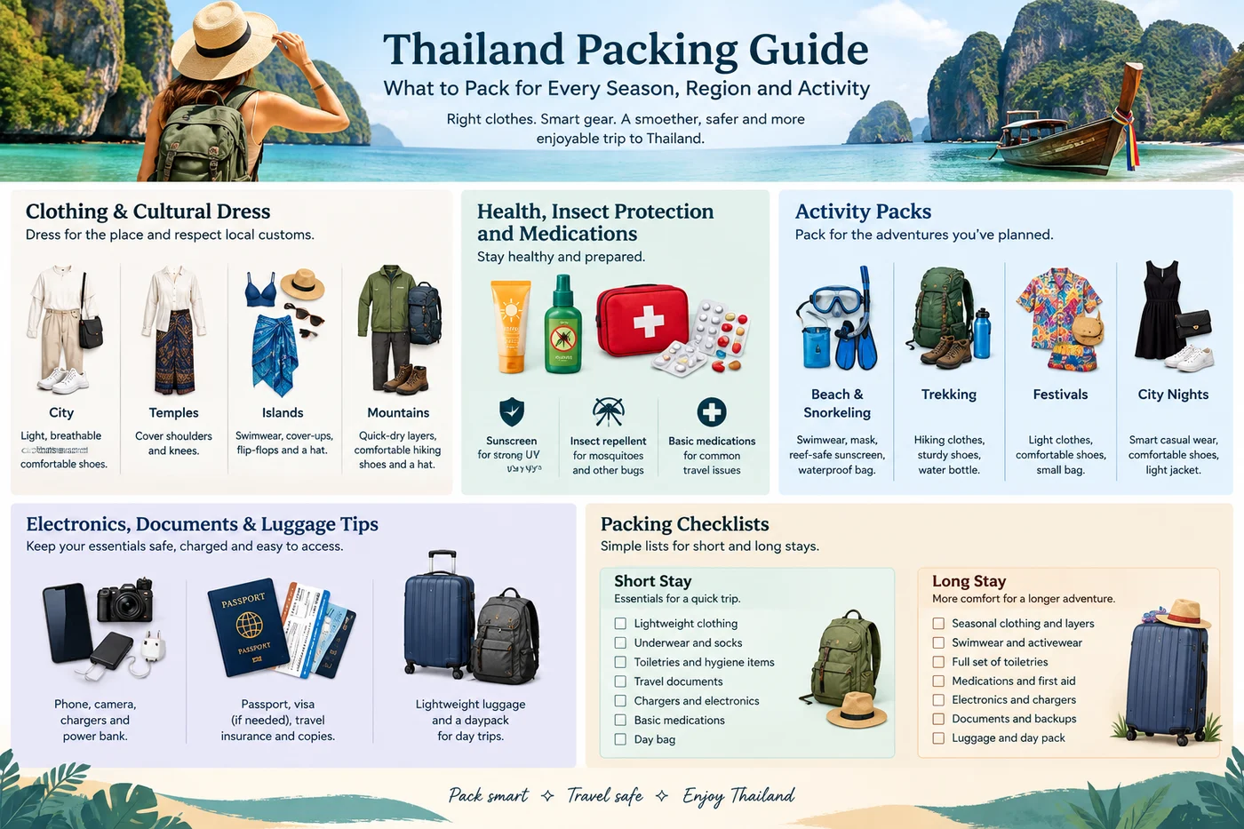 what to pack for Thailand