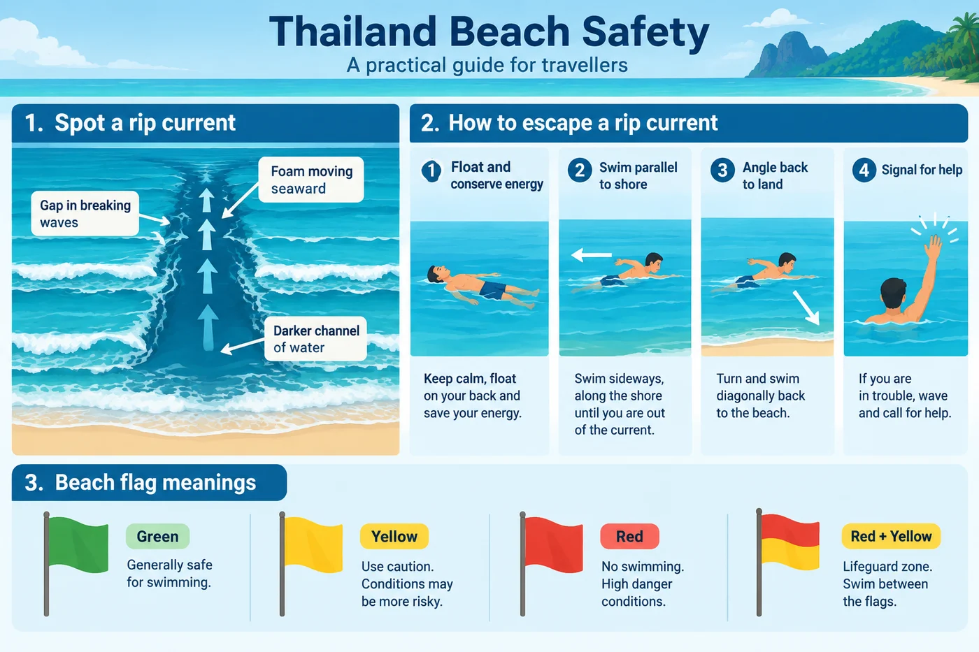 Thailand beach safety