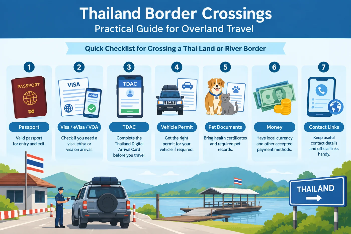 Thailand border crossings