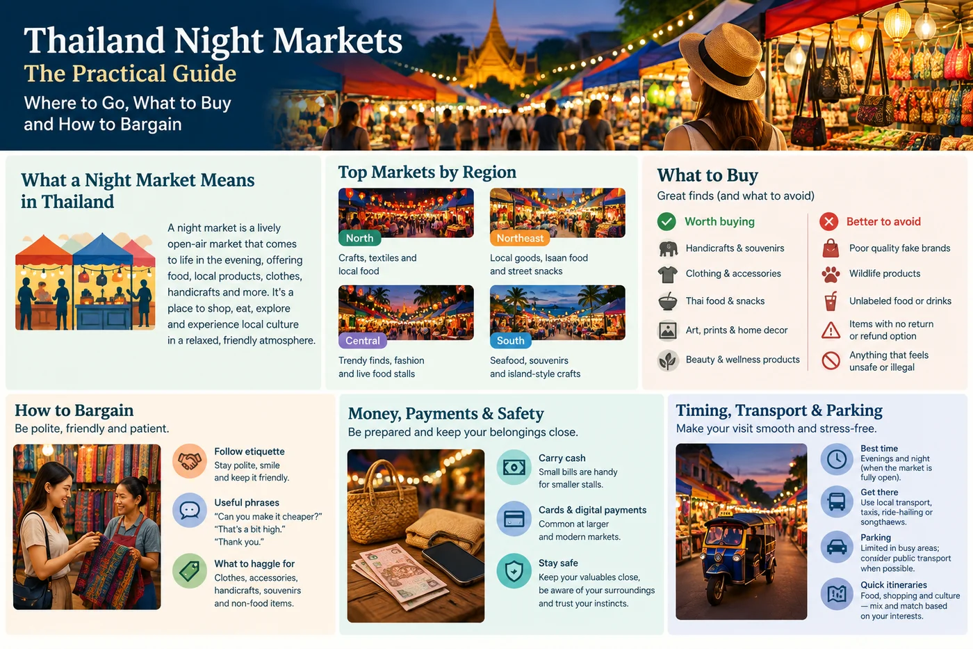 Thailand night markets